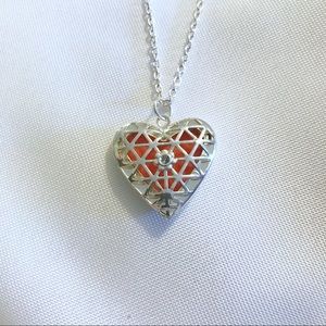 Essential Oil Heart Diffuser Necklace